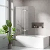 S'AFIELINA Duschabtrennung für Badewanne 100 x 140 cm Produktbild-Vorschau 1