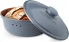 Römertopf Brottopf Rund Ø 30cm - Brotkasten Blau-Grau aus Produktbild-Vorschau 2