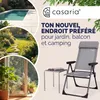 CASARIA® Lot de 2 Chaises de Jardin Pliantes en Aluminium Voir les images du produit 2