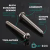 AG-BOX Linsenkopf-Blechschrauben mit Innensechsrund ISO Produktbild-Vorschau 2