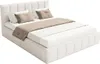 A bed with bedding and pillows, shown from a three-quarter angle against a white background. Produktbild-Vorschau