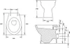 Complete set voor wandtoilet met horizontale afvoer, diep Productafbeelding-voorbeeld 7