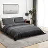 Bettwäsche-Set Dunkelgrau 220x240 cm Baumwolle Produktbild-Vorschau 2