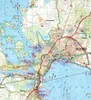 Grandi laghi della Masuria. Mappa turistica in scala 1:50 Anteprima dell’immagine prodotto 3