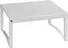 A white shelf or organizer with curved legs, isolated on a white background. Anteprima dell’immagine prodotto