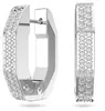 SWAROVSKI Unisex Creoles Dextera Octagon Shape Bianco Anteprima dell’immagine prodotto 2