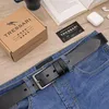 Cintura da uomo TRESSARI, 100 % pelle naturale, nera, per Anteprima dell’immagine prodotto 7