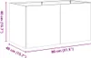 vidaXL Kvetináč čierny 80x40x40 cm Oceľ valcovaná za Náhľad obrázku produktu 8