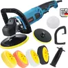 A collection of car polishing tools and accessories laid out on a white background. Voir les images du produit