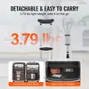 A marketing image showing detachable crutches and their compact storage in a suitcase and car trunk. Produktbild-Vorschau