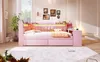 Daybed 140x200 cm mit USB & LED – Tagesbett in Rosa, Produktbild-Vorschau 8