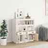 vidaXL Deska barowa biała 100x40x108,5 cm lite drewno Podgląd zdjęcia produktu 3
