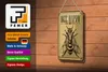 Blechschild Hinweis 12x18cm Bee happy  Biene Honig Imkerei Produktbild-Vorschau 3