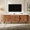 Merax TV Lowboard mit Schiebetüren, 160 cm Fernsehtisch mit Produktbild-Vorschau 1