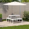Picknicktisch 110x134x75 cm Massivholz Kiefer Produktbild-Vorschau 3