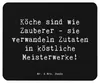 Mr. & Mrs. Panda Mauspad Spruch Koch Zauber - Schwarz - Produktbild-Vorschau 1