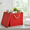 2 Stück Rot Faltbox 30 x 30 x 30 cm Aufbewahrungsbox Produktbild-Vorschau 3