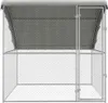 vidaXL Klec pro kuřata stříbrná 2 x 2 x 2 m Pozinkovaná Náhled obrázku produktu 3