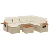 8-teilige Modulare Garten-Sofagarnitur, Poly Rattan Beige, Produktbild-Vorschau 1