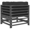 Ecksofas mit Kissen 2 Stk. Grau Massivholz Kiefer Produktbild-Vorschau 6