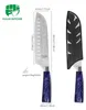 Fullhi Santoku-Messer, 7 Zoll, Küchenmesser, Edelstahl, mit Produktbild-Vorschau 2