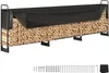 Stojak na drewno opałowe metalowy 386 x 36 x 117 cm Stojak Podgląd zdjęcia produktu 1