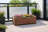 Blumenkasten aus Holz 60 cm – Pflanzkasten Balkon & Produktbild-Vorschau 4
