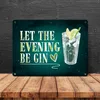 Gin Metallschild mit Alkohol Motiv und Spruch: Let the Produktbild-Vorschau 4