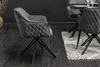 riess-ambiente Drehbarer Design Stuhl EUPHORIA dunkelgrau Produktbild-Vorschau 3