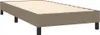 vidaXL Boxspringbettgestell Taupe 100x200 cm Stoff Produktbild-Vorschau 3