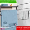 2er Set Saunatücher Plain hellblau 90x200 : 90x200 : Produktbild-Vorschau 5