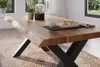 Esstisch 180 x 90 cm Akazie massiv natur Baumkantentisch Produktbild-Vorschau 4