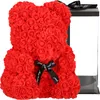 Teddybär aus Rosen Rosenbär in Geschenkbox mit Schleife Produktbild-Vorschau 1