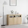vidaXL Dressoir Sonoma-eikenhout, 116 x 30 x 75 cm, Productafbeelding-voorbeeld 1