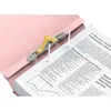A pink file folder with a document binding mechanism and a document inside. Anteprima dell’immagine prodotto