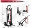 3-in-1-Sackkarre, 450 kg Tragkraft, Metallrahmen Produktbild-Vorschau 2