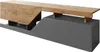 Mobile TV "Ceelias" -160 x 46 x 35 cm - Grigio/Marrone Anteprima dell’immagine prodotto 1
