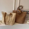 Sac en paille Aucuu femmes avec poignées en cuir fermeture Voir les images du produit 7