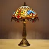 Lampada da tavolo barocca Tiffany in vetro colorato, Anteprima dell’immagine prodotto 3