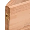 vidaXL Pracovný stôl 220x55x81,5 cm masívne drevo buk a kov Náhľad obrázku produktu 6