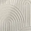 A close-up view of a textured rug with a geometric arch pattern. Anteprima dell’immagine prodotto