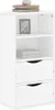 vidaXL Armoire d'appoint avec tiroirs ODDA Blanc Pin massif Voir les images du produit 1