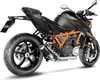 Czarny wsuwany układ wydechowy LeoVince LV-10 do KTM Podgląd zdjęcia produktu 2