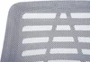 A close-up view of the mesh backrest of an office chair, showing the pattern of small holes and larger rectangular cutouts. Podgląd zdjęcia produktu