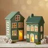 Set de maisons photophores, maisons décoratives en Voir les images du produit 1
