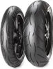 Two motorcycle tires are shown side-by-side against a white background. Produktbild-Vorschau