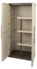 Garten-Schrank Beige - Outdoor-Schrank 39x70x165 cm Produktbild-Vorschau 5