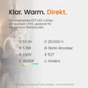 Kobi LED-Filamentlampe E27 - 1,3 W - 55 lm - 3000 K Produktbild-Vorschau 4