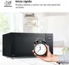 LG MH7032JAS Schwarz Mikrowelle mit Grill Flache Oberfläche Produktbild-Vorschau 11