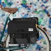 Podwójna torba rowerowa Recycled 40 litrów czarna/szara Podgląd zdjęcia produktu 5